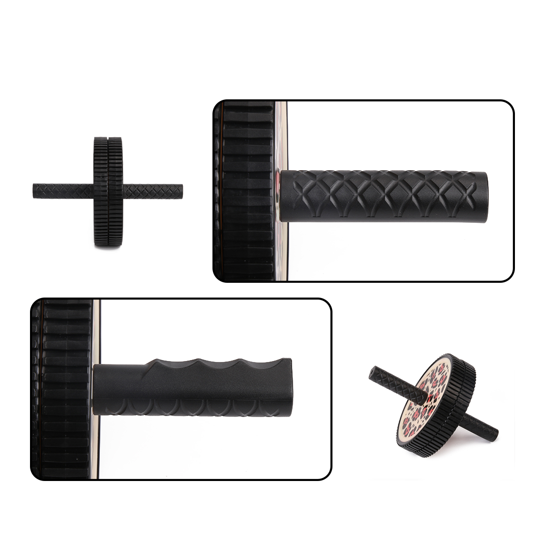 BETTER STABILITY Dual wheels allow for greater stability than models with just one wheel, so you can focus more on safely strengthening your abs and less on trying to control the movement with your arms.