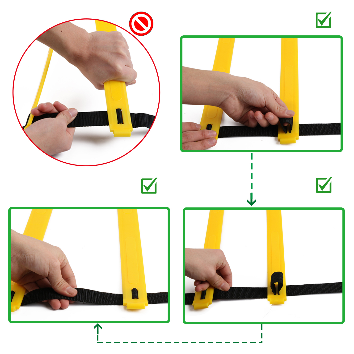 Premium Quality pmade from high quality PP material and heavy duty nylon straps, very durable for years of training. It is ideal for soccer & football training as well as athletics, hockey, and tennis.