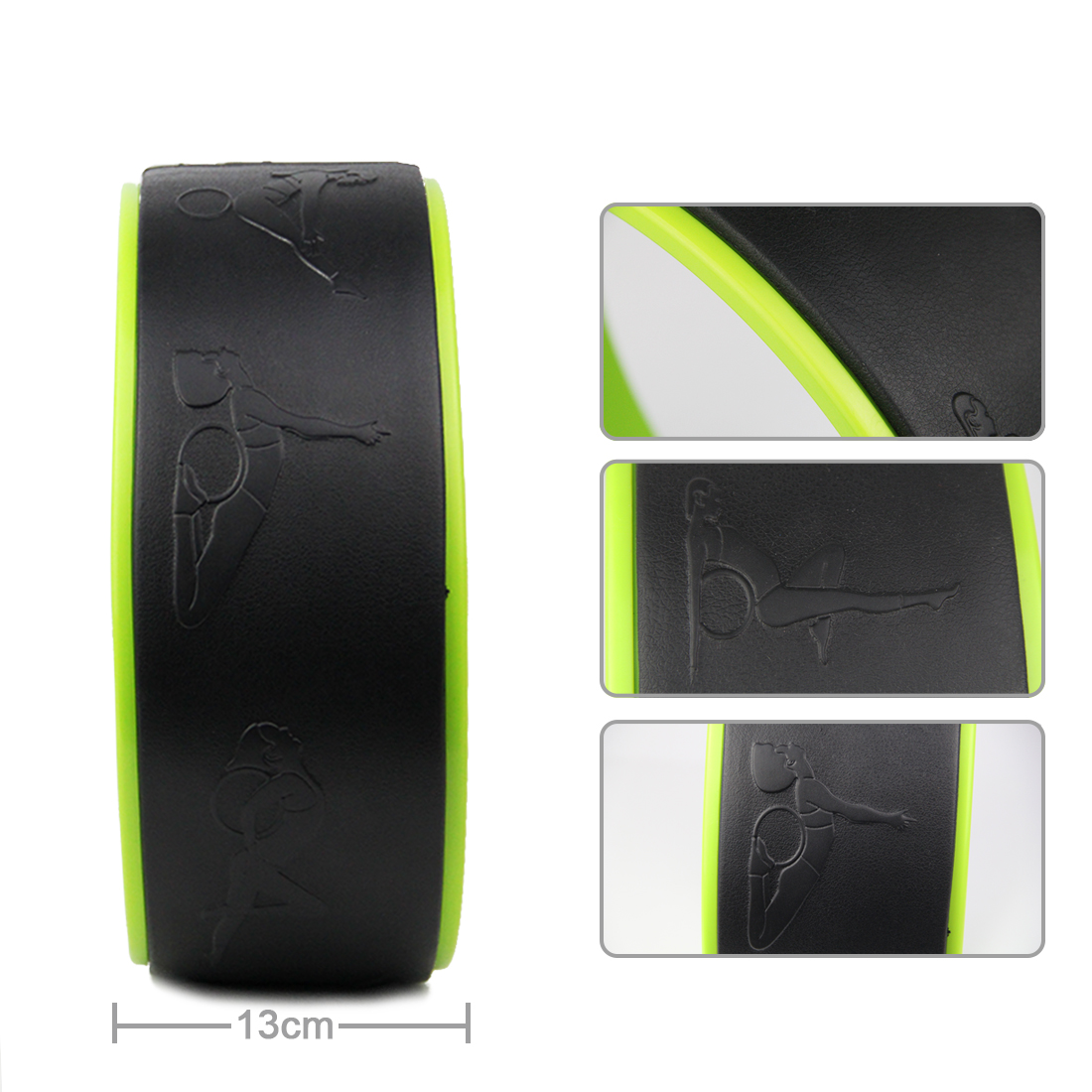 SUPERIOR QUALITY & DESIGN Our yoga wheel features the thickest foam padding available and features a patent pending design. It’s superior quality & design cushions and conforms to your body’s unique shapes, whether it be your back, neck, or hips yet still is soft and comfortable enough to use everyday.