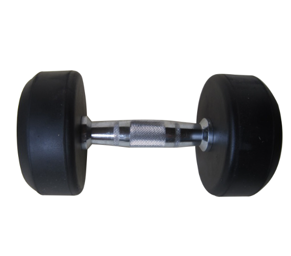 Perfect Design Made of solid cast iron core for reliable strength. The rubber coating is easy to clean and reduces noise during workout. It will not damage the floors or other equipment. ProCircle dembbell for sale the fully knurled handles for maximum grip, provide you with a comfortable and secure grip on the dumbbell at any weight.