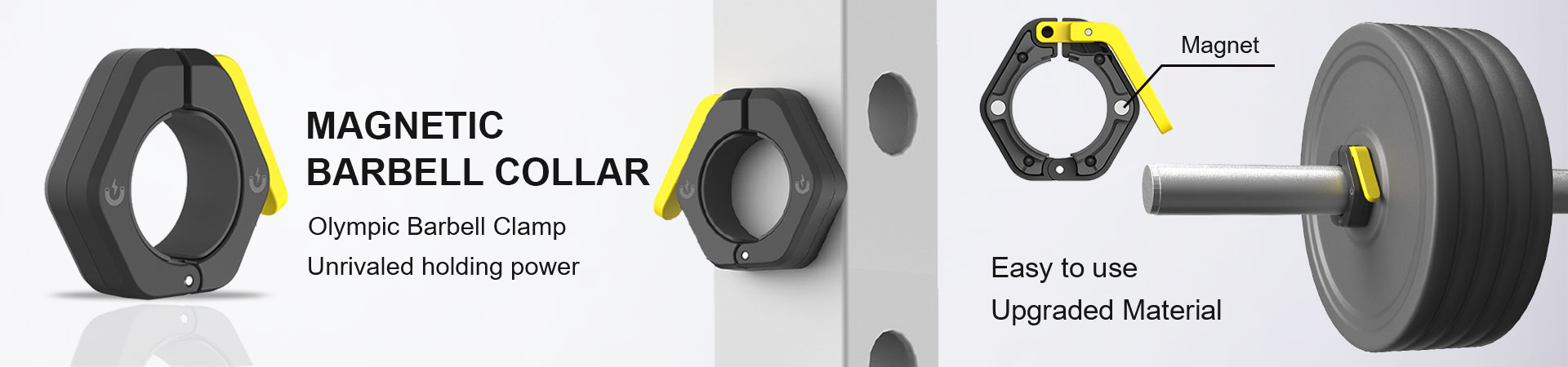 barbell clip ProCircle Quick Lock Magnetic Barbell Collar WEIGHT COLLAR
