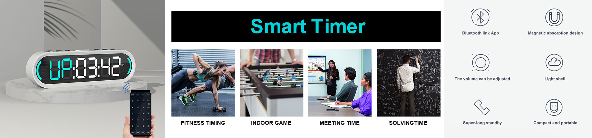 Smart timers are the newest trend in the gym industry. These timers are an excellent way to keep track of your workout routines and ensure you are getting the most out of every session. If you are someone who takes fitness seriously, then it's time for you to consider getting a gym smart timer. What is Gym Smart Timer? Gym Smart Timer is a device that helps individuals to time their workouts during exercise sessions in a gym. It's an intelligent tool that assists users in following their training routines accurately, with appropriate rest and work periods, to achieve their fitness goals effectively. How does Gym Smart Timer work? The Gym Smart Timer works by allowing users to input their workout routines or customized exercise routines into the device. Once programmed, it will display the appropriate intervals for work and rest periods, which users can follow during their workout sessions. Typically, the timer displays the total workout time, the countdown for work and rest periods, and the duration of the rest periods. The device will also sound an audible alarm when each period is over, allowing users to switch from one exercise routine to another quickly. This helps users to track the time spent on each exercise, helping them to achieve their fitness goals faster. The main benefits of Gym Smart Timer One of the main benefits of using a gym smart timer is that it can help you save time. With a smart timer, you no longer have to keep track of your workout duration, number of repetitions, or rest time between sets. These features are already programmed into the timer, which means that you can simply focus on your workout without worrying about the time. This also ensures that you don't have to cut your workout short due to time constraints. Another advantage of using a gym smart timer is that it can help you improve your overall fitness levels. These timers have pre-set training programs that are tailored to different fitness levels. With these programs, the timer will automatically adjust the time intervals based on your fitness level, ensuring that you are always working at a pace that suits you best. This ultimately translates to faster progress and results. ProCircle Smart Timer Smart Timer is available to get from ProCircle Technology. 2000mAh High Volume Li-battery and 1.5inch LED screen. You can put your smartphone in the lounge and have everything on your wrist. You simply set the number of workouts, the rest period between workouts, and start the timer after each workout. It will remind you when it's time to exercise again. Know more about the details of ProCircle Smart Timer ProCircle Smart Timer can link to the smart Health APP. APP-key switch, simple operation, training more focused. ProCircle Smart Timer has seven training modes: MIIT: 1min training, 1min rest, 99 rounds HIIT: 30s training, 30s rest, 99 rounds TABATA: 20s training, 10s rest, 8 rounds EMOM1: 5mins training, 1min rest, 5 rounds EMOM2: 5mins workout, 1min workout, 3 rounds FGB1: 1min training, no rest, 17 rounds FGB2: 1min 30s training, 1min rest, 17 rounds Training mode, time mode, easy to edit. ProCircle Smart Timer has upgrade high-capacity lithium batteries, extended standby for 30days. Humanized magnet design make you very comfortable. Very strong magnet, can be adsorbed on metal surface. ProCircle Smart Timer is suitable for multiple occasions: Fitness timing/ The meeting time/ Chamber of secrets escape/ Indoor game. Finally, gym smart timers are an excellent way to maintain consistency in your fitness routine. Most of these timers come with apps that can be installed on your smartphone or tablet. With these apps, you can track your progress, set goals, and create custom workout routines. This not only keeps you motivated but also ensures that you remain on track to achieving your fitness goals. If you're in the market for a gym smart timer, then look no further than ProCircle Smart Timer. This innovative device combines the latest technology with expert-level fitness insights to deliver a seamless workout experience. With features such as voice command, automatic tracking, and personalized workout plans, ProCircle Smart Timer is an essential tool for anyone who takes their fitness seriously. So why wait? Get your ProCircle Smart Timer today and experience the future of fitness training!
