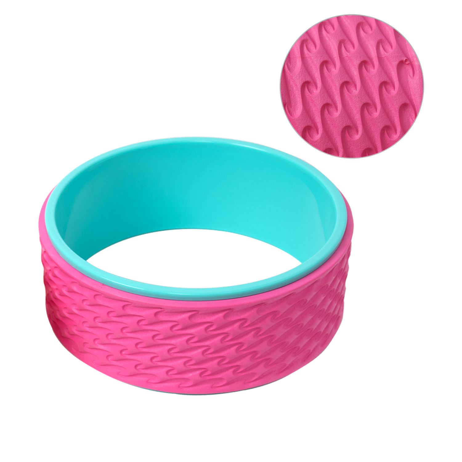 WHOLESALESUPERIOR CONSTRUCTION Yoga Wheel is made of high-quality, durable ABS material. It's sturdy, safe, and comfortable unlike other flimsier yoga wheels on the market.