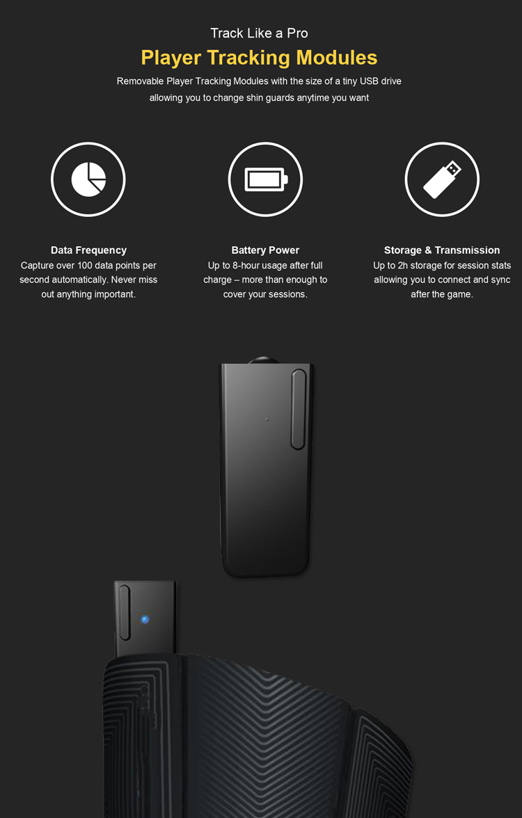 battery smart shin guards