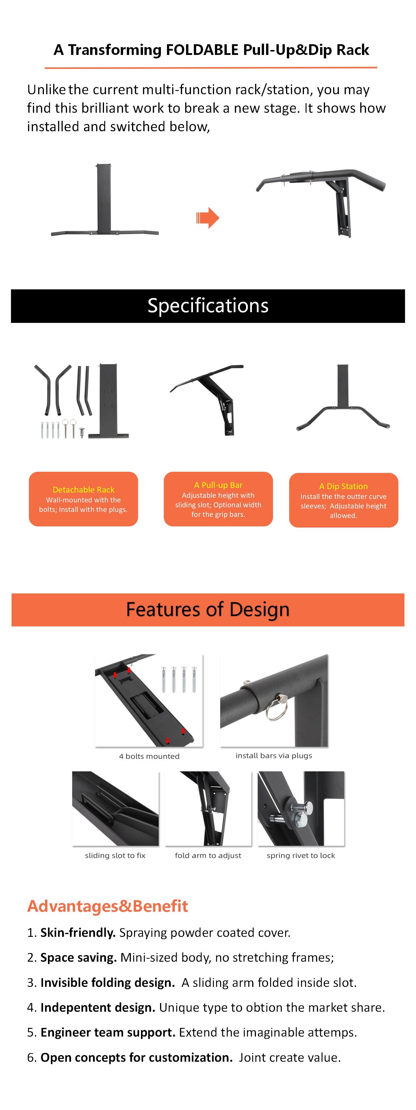cheap Wall Mounted Pull Up Bar -ProCircle Technology