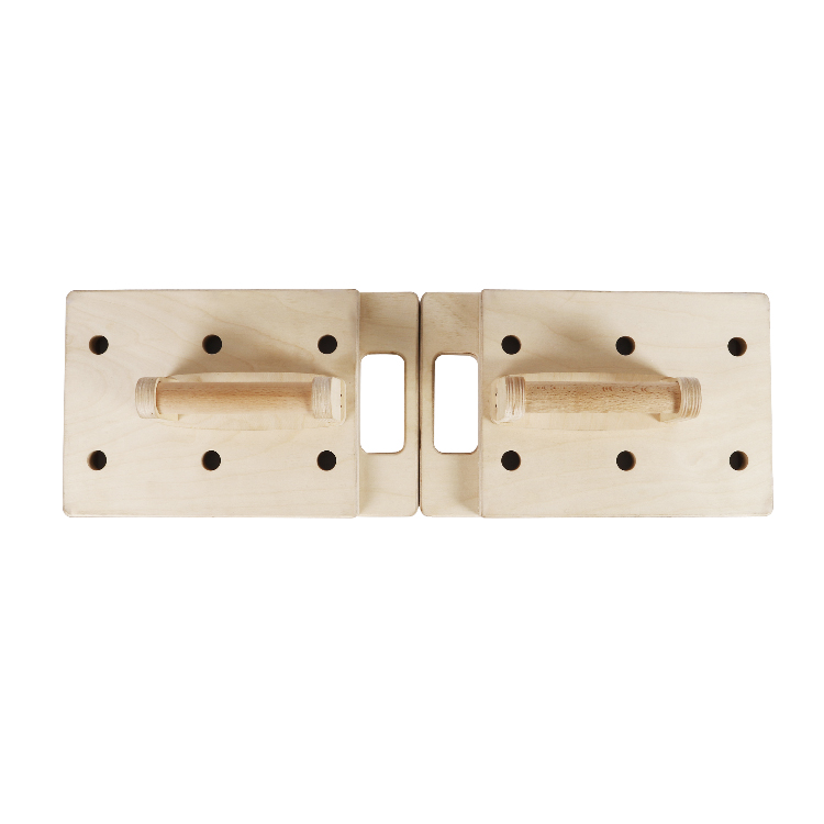 Comfortable & Strong Grip The edges are rounded, comfortable to grip and skin friendly to ensure training safety. Each finger hole maintains the original cut and uncoated surface of the wood, ensuring excellent grip.