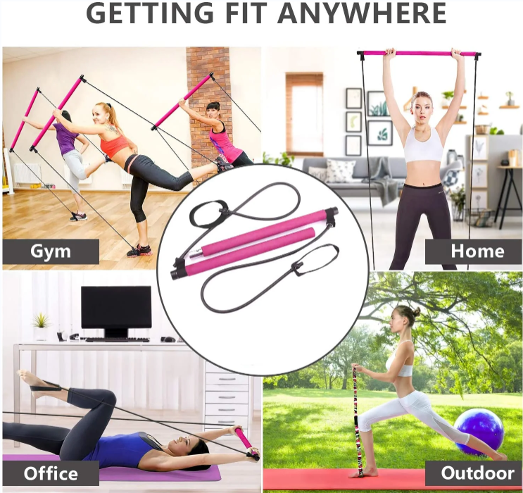 Exercise Whenever You Want Lightweight, detachable, and easy set-up design. this pilates stick is easy to store and carry. it can be used at home, in the gym, park, garden, or at your office. You could also take it when you travel.